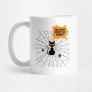 Spooky Cat Web, funny design Mug